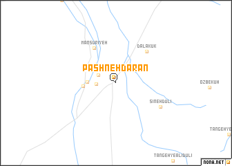 map of Pāshneh Dārān