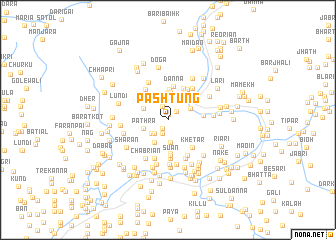 map of Pashtung