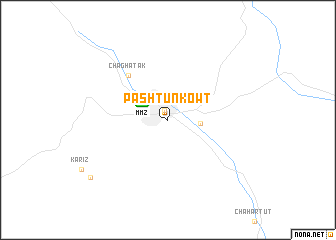 map of Pashtūn Kowt