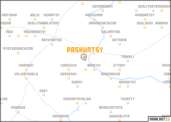 map of Pashuntsy