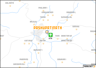 map of Pashupatināth