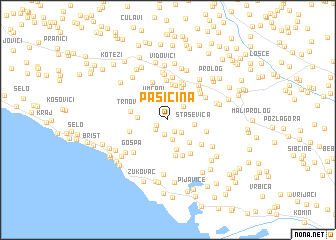 map of Pasičina