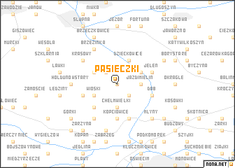 map of Pasieczki