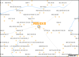 map of Pasieka