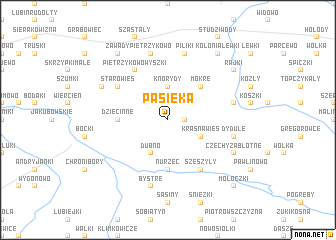 map of Pasieka