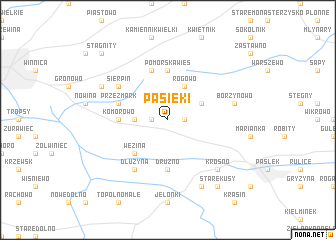 map of Pasieki