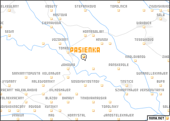 map of Pašienka