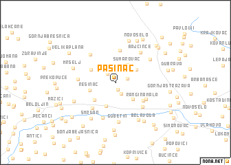 map of Pašinac