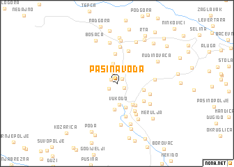 map of Pašina Voda