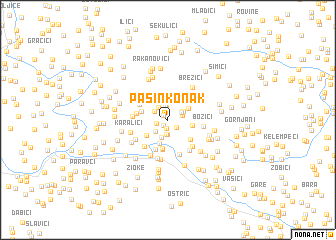 map of Pašin Konak