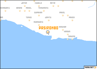 map of Pasirombo