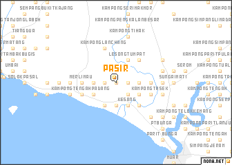 map of Pasir