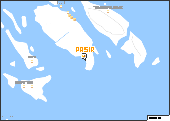map of Pasir