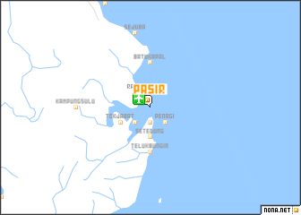 map of Pasir