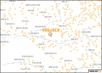 map of Pasjača