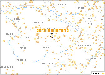 map of Paškina Kafana