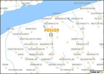 map of Páskom