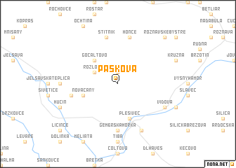 map of Pašková