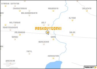 map of Pasʼkovy Gorki