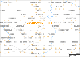 map of Paskrzyn Podole