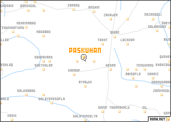 map of Paskūhān