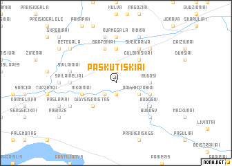 map of Paskutiškiai