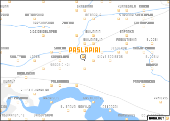 map of Pašlapiai