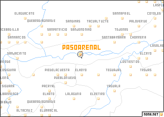 map of Paso Arenal