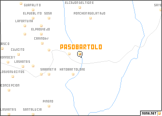 map of Paso Bartolo