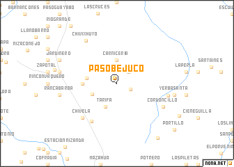 map of Paso Bejuco