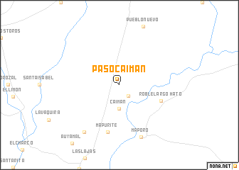 map of Paso Caimán