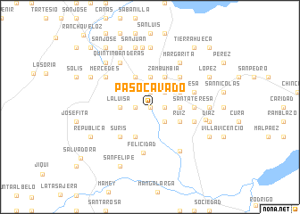 map of Paso Cavado