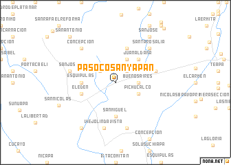 map of Paso Cosanyapan