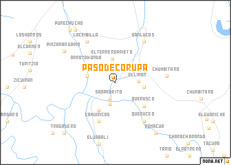 map of Paso de Corupa