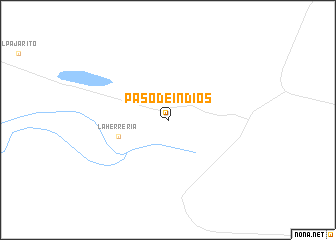 map of Paso de Indios