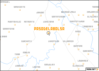 map of Paso de La Bolsa