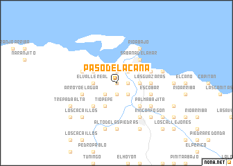 map of Paso de la Caña