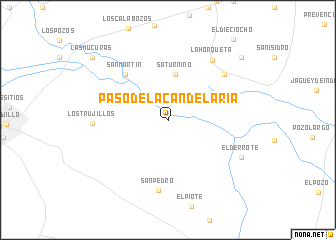 map of Paso de la Candelaria