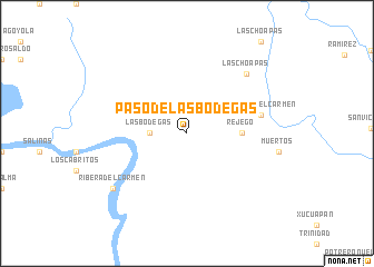 map of Paso de las Bodegas