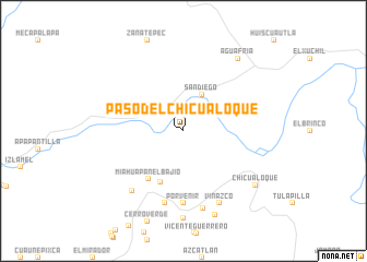 map of Paso del Chicualoque