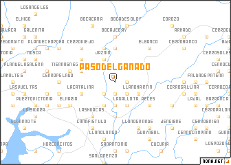 map of Paso del Ganado