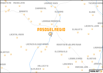 map of Paso del Medio