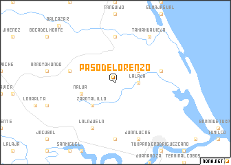 map of Paso de Lorenzo