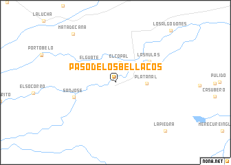 map of Paso de Los Bellacos