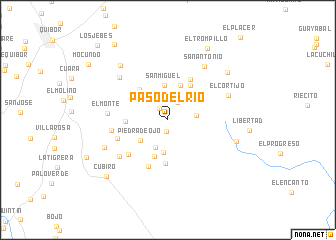 map of Paso del Río