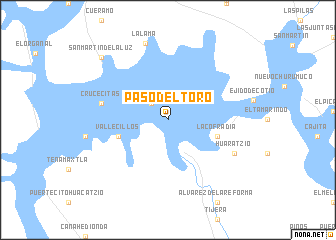 map of Paso del Toro