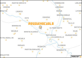 map of Paso de Macuala