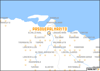 map of Paso de Palmarito