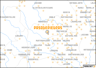 map of Paso de Piedras