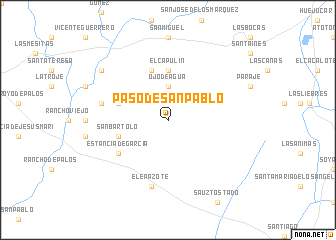 map of Paso de San Pablo